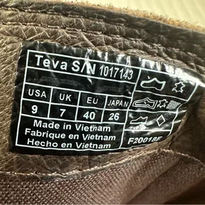 Teva De La Vina Dos Tall Bison Waterproof Leather Brown Over the Knee Boots SZ 9 thumbnail 8