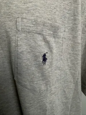 Polo Ralph Lauren men’s XL gray short sleeve pocket T-shirt thumbnail 2