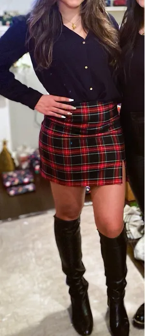 ZARA Plaid Skirt thumbnail 1