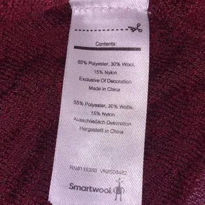 Smartwool Hoodie Colorblock Women S Burgundy Merino Wool Blend Pullover Gorpcore thumbnail 6