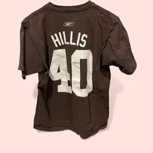 Reebok Cleveland Browns football t-shirt Hillis #40 sports nostalgia thumbnail 3