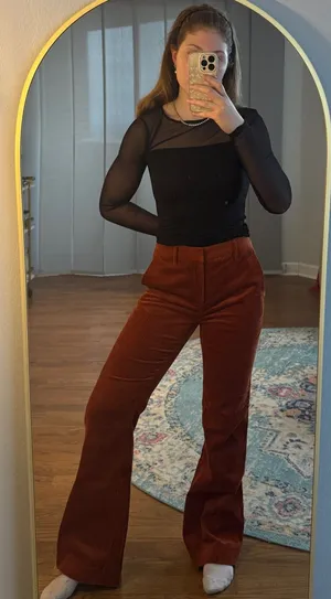 Ann Taylor Flared Corduroy Pants thumbnail 1