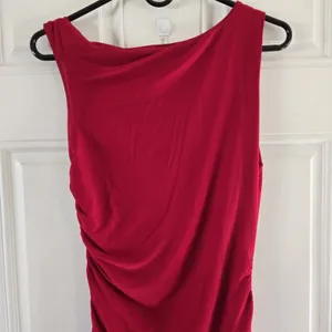 Princess Polly Red Ruched Bodycon Mini Dress Size US 8 Lined Cinch Sides Stretc thumbnail 5