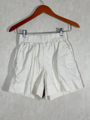Everlane Women’s Organic Cotton The Easy Shorts Pull On Canvas in Ivory S thumbnail 4