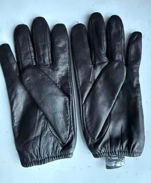 Italian Sheepskin Black Leather Gloves Size Small thumbnail 1