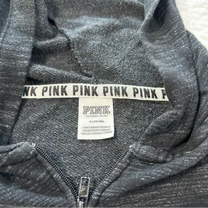PINK Victoria's Secret Charcoal Hoodie with Logo thumbnail 13