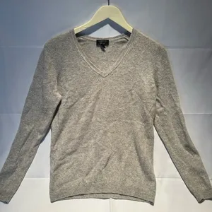 Charter Club Sweater Womens M Tan 100% Cashmere V-Neck Long Sleeve thumbnail 1