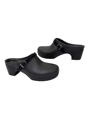 Crocs Sarah Suede Band Clog Black Slip On Mule Womens Size 9 thumbnail 2
