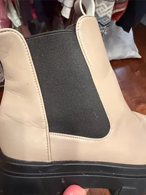 🥾🥾🥾BOGOHO🥾🥾🥾Women's Chunky Chelsea Combat Boot in Taupe-9 thumbnail 6