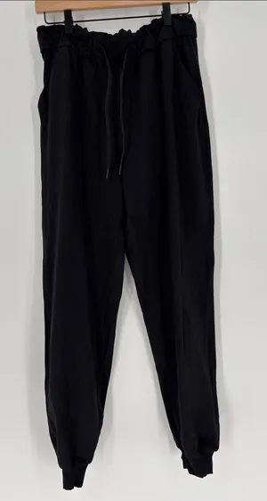 Lululemon black drawstring joggers pants 8 thumbnail 1