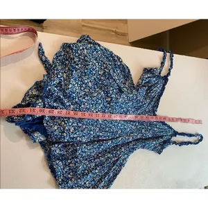 Princess Polly Blue Floral Romper Dress sz : 4 Cottagecore Mini thumbnail 6