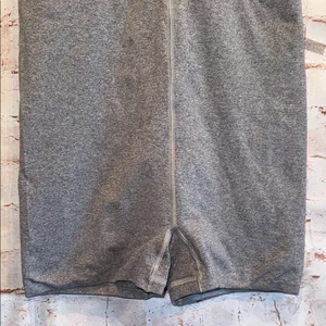 Free People FP movement Gray Sleeveless Romper active large shorts onesie thumbnail 4