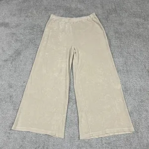 The Simple Folk Pants Women 14 Organic Cotton Boho Wide Leg Beige Sustainable thumbnail 1