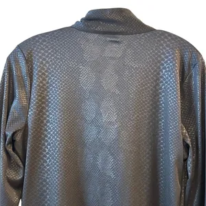 NFL Baltimore Ravens All Sport Couture Womens Black Snakeskin Quarter‎ Zip Large thumbnail 9