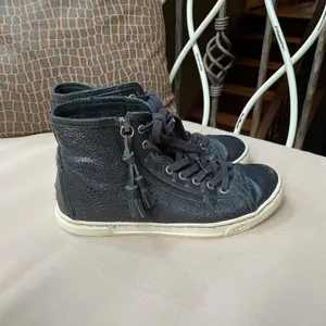 UGG‎ Blaney Leather Zipper High Top Sneaker thumbnail 6