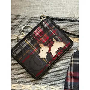 Vintage COACH Poppy Tartan Plaid Large Glam Tote Bag Y2K With Wallet EUC thumbnail 4