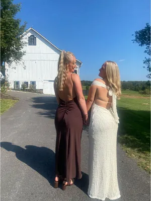 ZARA Dress Open Back Maxi thumbnail 2