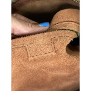 Madewell Leather Zip Top Bucket Tote Bag Brown Shoulder Bag thumbnail 8