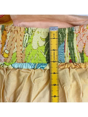 NWOT Farm Rio Linen Blend Floral Strapless Maxi Dress Size S Hawaiian Tropical thumbnail 12