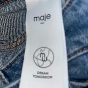 Maje Asymetrical Blue Denim Mini Skirt Size 34 thumbnail 5
