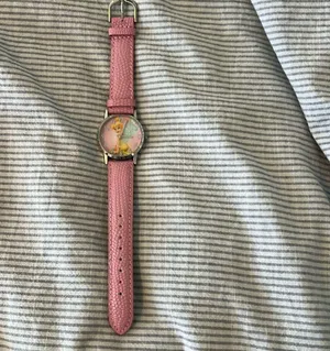 Pink Tinker bell watch Disney silver thumbnail 1