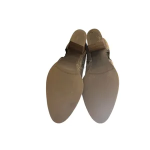 Franco Sarto Womens Olive Taupe Perforated‎ Suede Side Cutout Ankle Booties 6.5 thumbnail 7