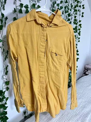 Flannel Button Up Gold thumbnail 1