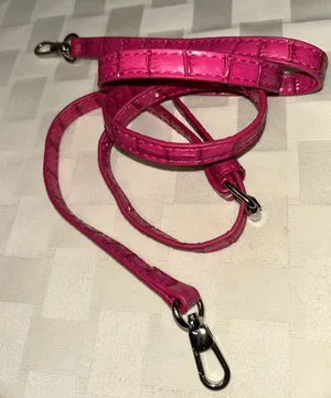 Source Unknown Hot Pink Croc-Embossed Strap with Silver Hardware thumbnail 1