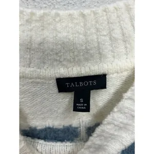 Talbots Wool Blend Sweater Women's Size Small Fair Isle Zig Zag Chevron Ski Soft thumbnail 3