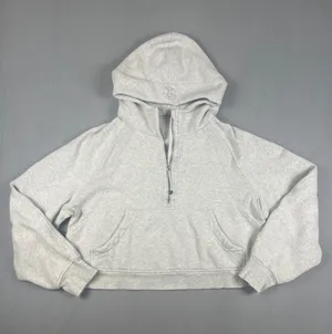 Lululemon Oversized Half-Zip heather gray scuba hoodie Size: XL/XXL thumbnail 1
