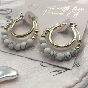 Jules Smith Doubled Layered Hoop Earrings |Irregular Bracelet NWT Small Dust Bag thumbnail 4