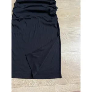 NWT Michael Stars‎ Wren ruched midi ultra rib Black high neck stretch size XL thumbnail 6