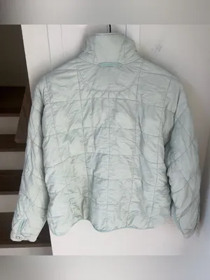 Free People FP Movement Quilted Pippa Puffer Jacket in Saltwater Blue thumbnail 3