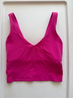 Lululemon Athletica Align Tank Hawaii Collab Pink Scoop Back Top Sports Bra 2 thumbnail 2