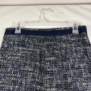 Brooks Brothers‎ Navy Blue White Tweed Wool Blend Skirt Size 6 Italian Fabric thumbnail 3