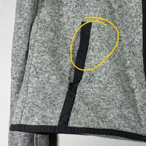 Lululemon‎ Its Fleecing Cold Zip Up Jacket Heathered White Dark Carbon Size 6 thumbnail 6