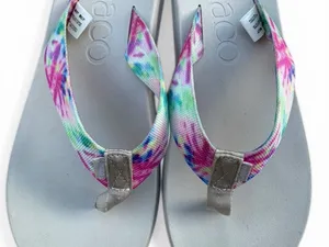 Chacos Chaco Flip Flops Tie Dye Strap Sandals‎ Womens Size 8 thumbnail 3