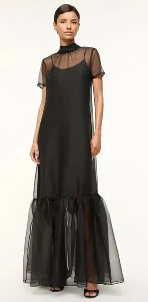 STAUD Calluna Organza mesh Dress XS like‎ new! thumbnail 1