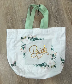 NWT bride floral canvass bag thumbnail 1
