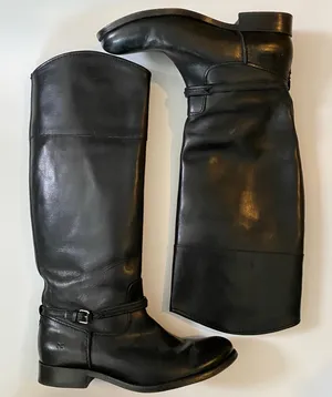 Frye Melissa Seam Harness Boots Black Size 7.5B thumbnail 1