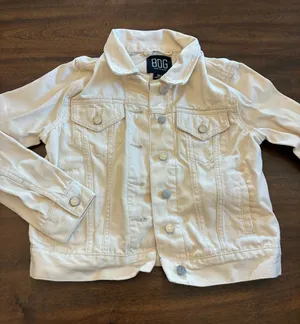 Urban Outfitters BDG Jean Jacket Women’s Medium Cream Denim thumbnail 1