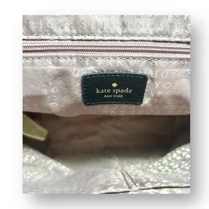 Kate Spade Rose Gold Glitter Small Tote Bag Sparkle Brown Bow‎ Holiday Party thumbnail 10