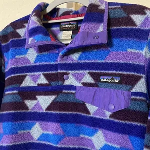 Patagonia Synchilla Multicolor Geometric‎ Aztec Fleece Pullover Jacket Sz XS thumbnail 2