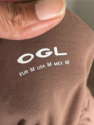 OGL Brown Ruched Crossover Padded Top Sz M thumbnail 7