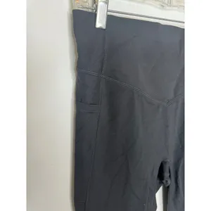 Halara High Waisted Tummy Control Pocket Workout Leggings Black Plus Size XL thumbnail 6