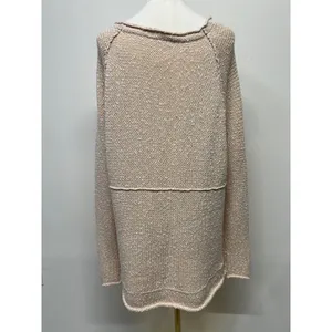 Free People Bright Lights Open Knit Dolman Sweater Cream Medium Beach Coastal‎ thumbnail 3