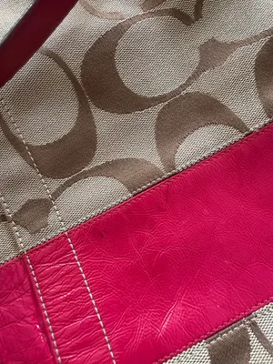 Coach Signature Shoulder Bag Brown Canvas thumbnail 5
