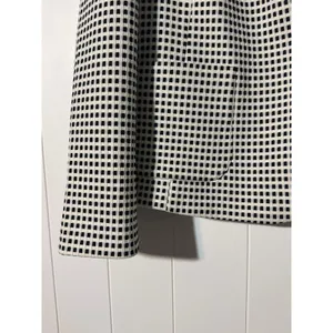 Talbots Blazer Womens XL Black White Checkered Career Jacket Lined thumbnail 4
