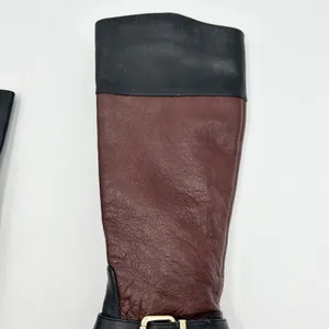 Vince Camuto Leisha Brown Black Leather 6.5 M 36.5 Knee High Riding Boots thumbnail 5