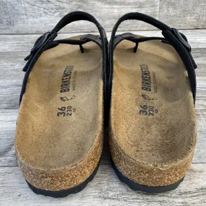 Birkenstock Mayari Microfiber Gator Gleam Copper Sandal Women Size 5 New thumbnail 7